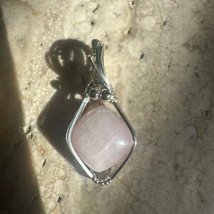 Sterling Silver Kunzite Necklace Pendant